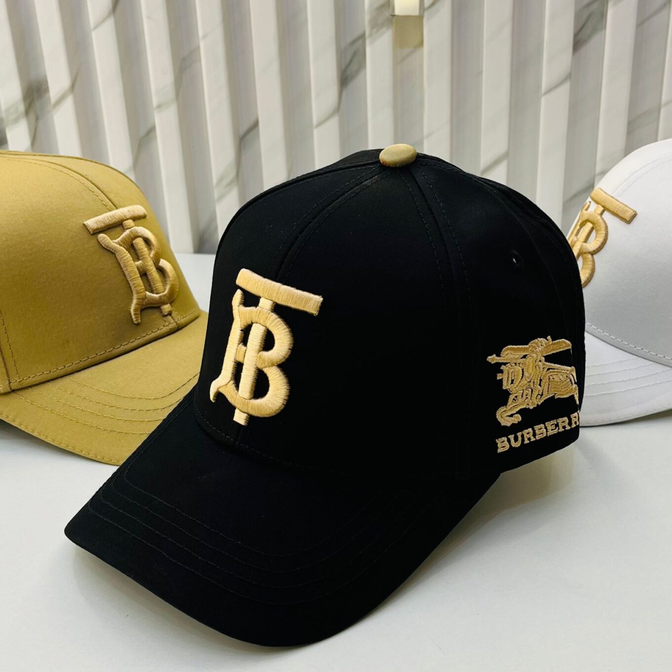 WhatsApp Image 2024-05-15 at 6.29.18 PM Burberry TB Black Baseball Cap