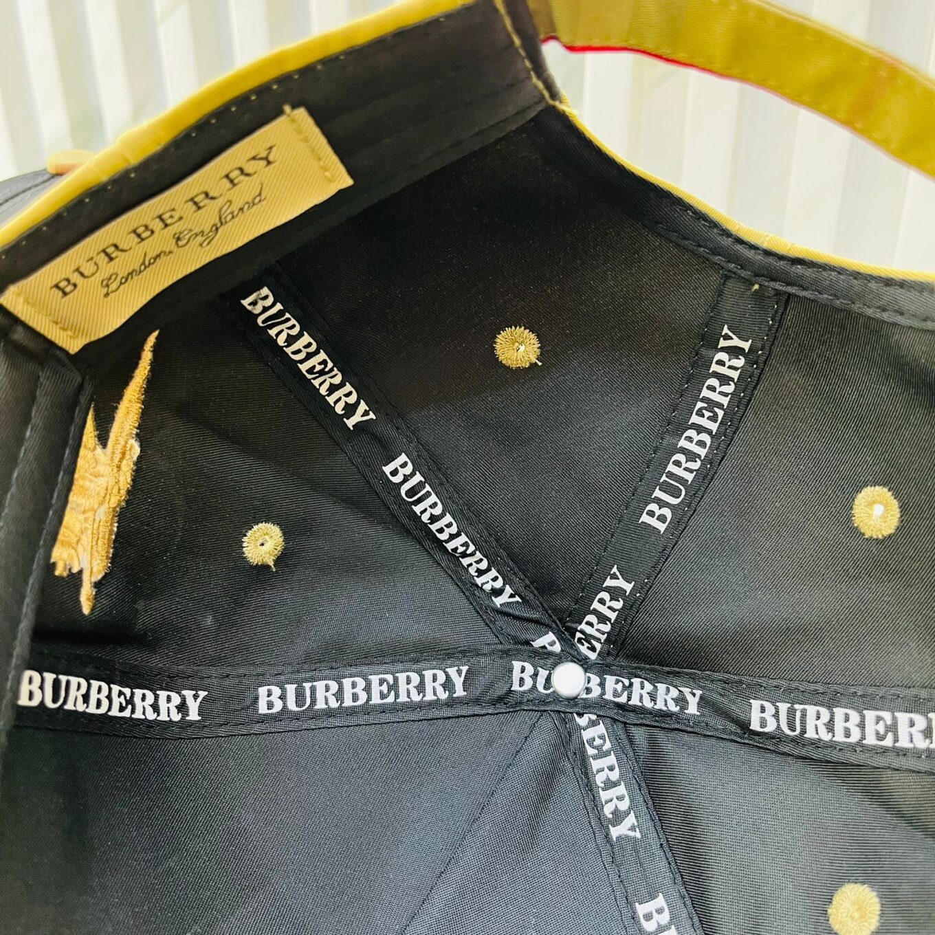 Burberry TB Beige Baseball Cap