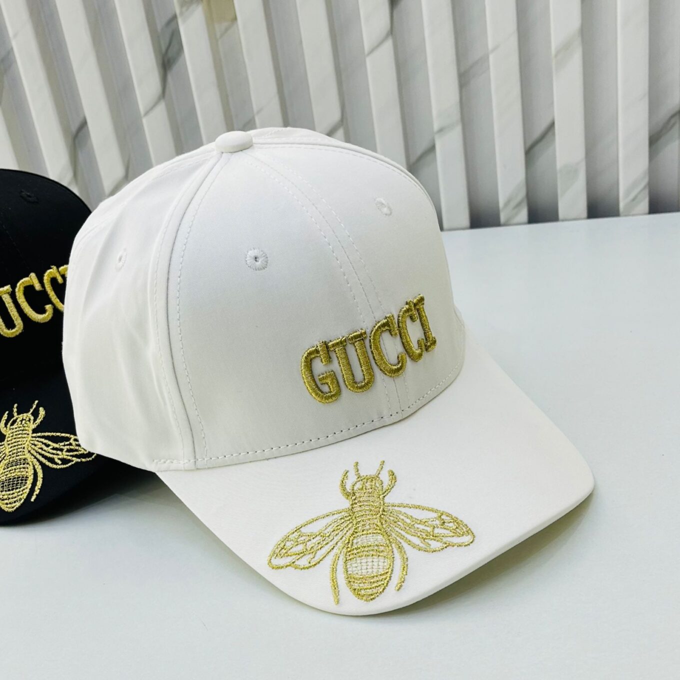 WhatsApp Image 2024-05-15 at 8.48.41 PM Gucci Bee White Baseball Cap