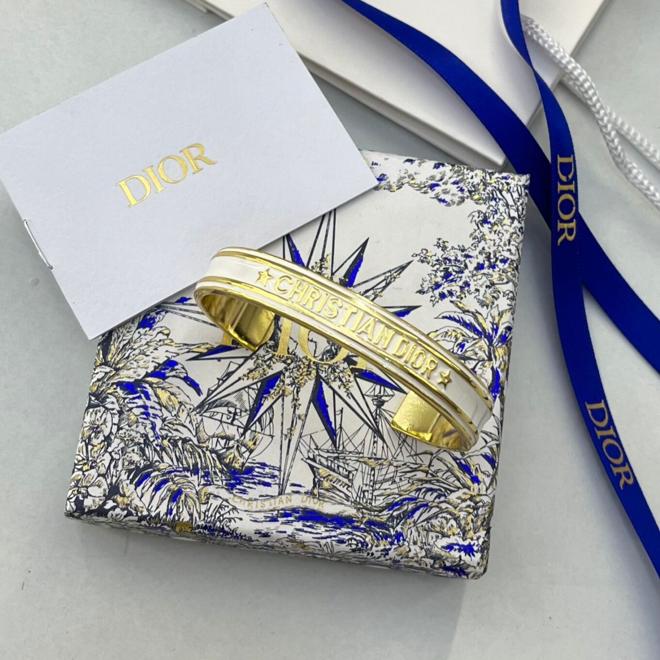 WhatsApp Image 2024-05-17 at 1.32.03 PM Christian Dior White Mono Bracelet