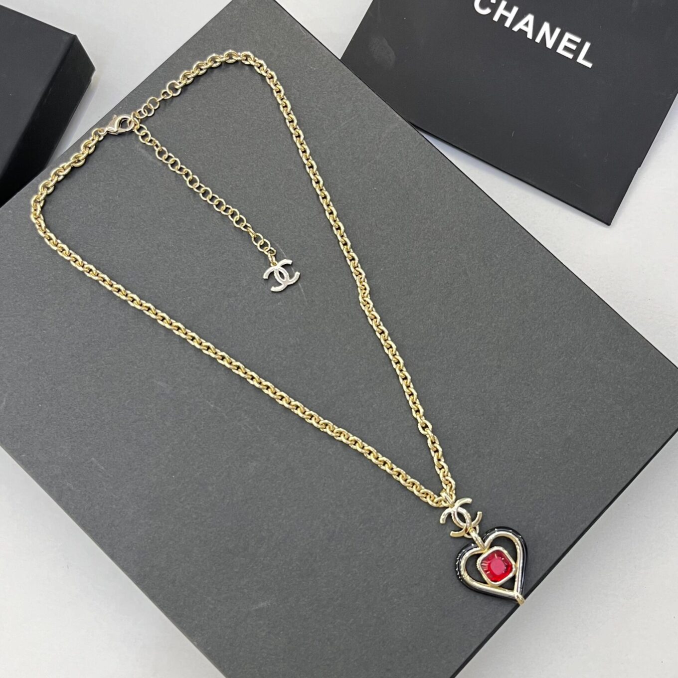 Chanel Hearl Pendant Necklace
