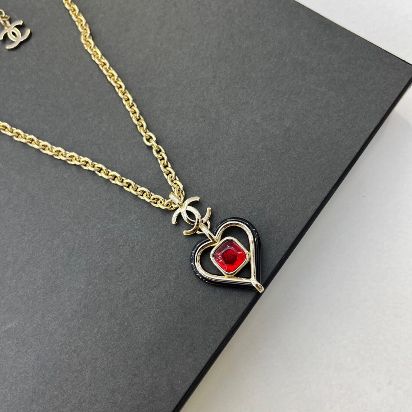 Chanel Hearl Pendant Necklace