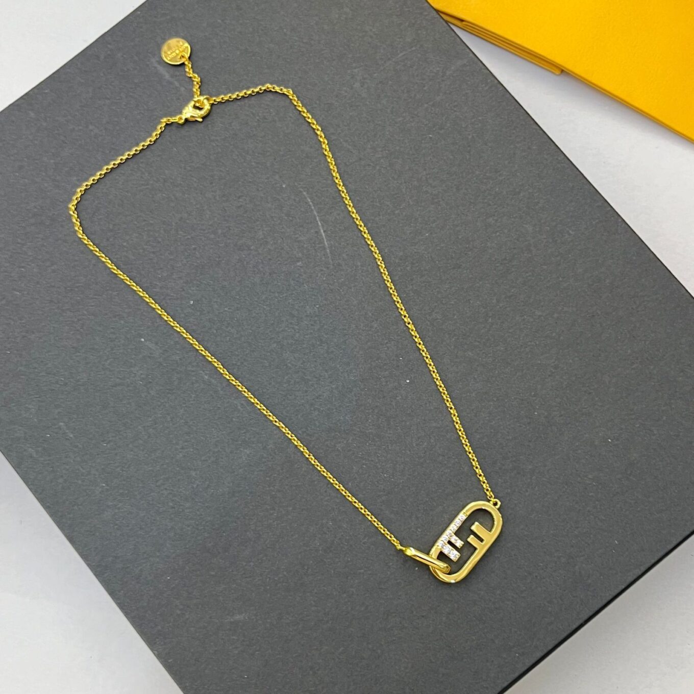WhatsApp Image 2024-05-17 at 2.15.49 PM Fendi FF Pendant Necklace