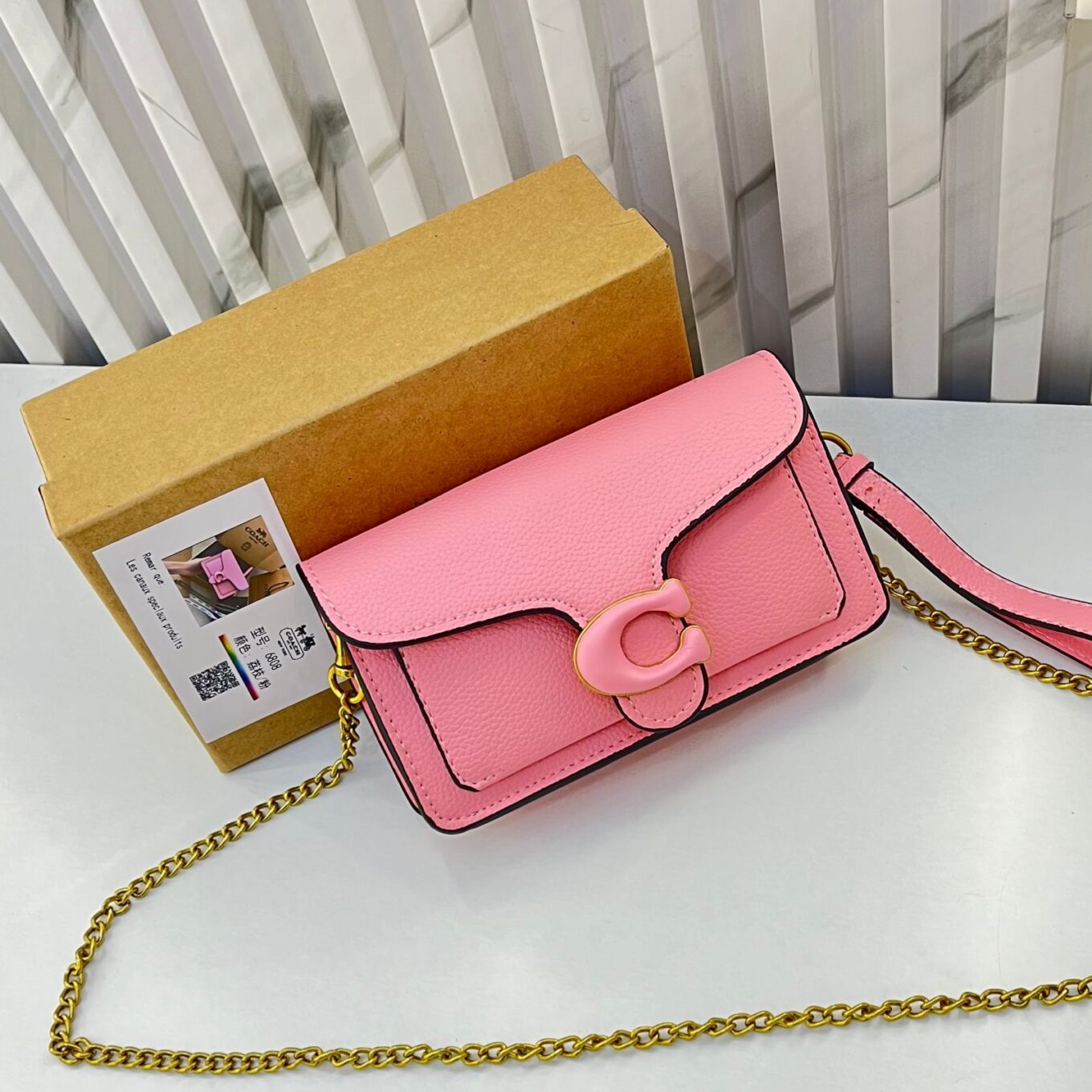 Coach Nolita 19 Pink Small Sling Bag (With Box)