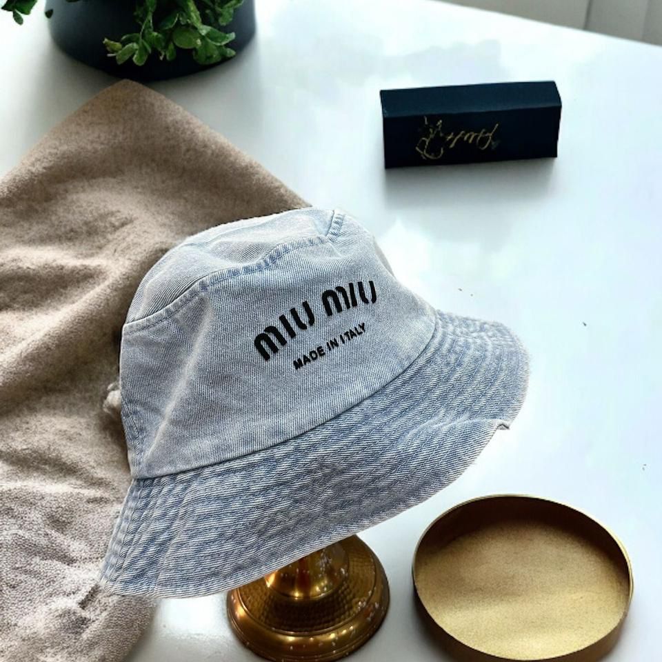 WhatsApp Image 2024-05-18 at 7.10.12 PM Miu Miu Light Blue Denim Hat