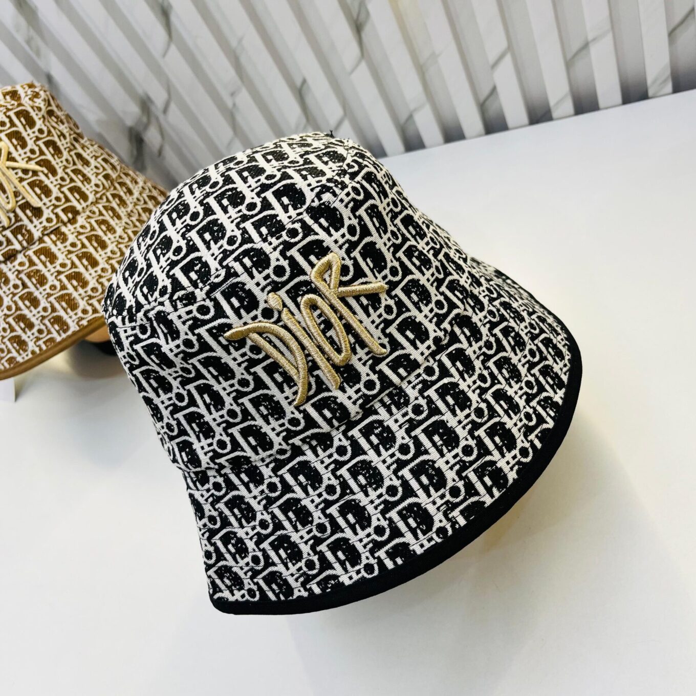 Christian Dior Black Embroidery Hat