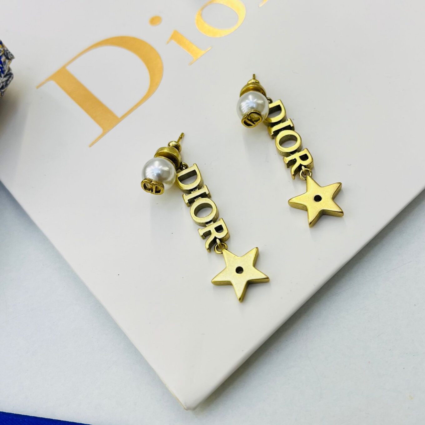 Christian Dior Pearl Monogram Earring