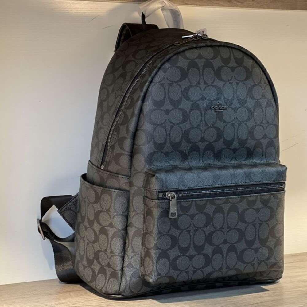 Coach Black Color West Signature Backpack