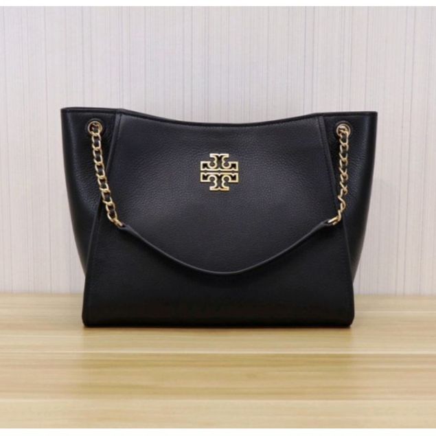 Tory Burch Britten Black Tote Bag