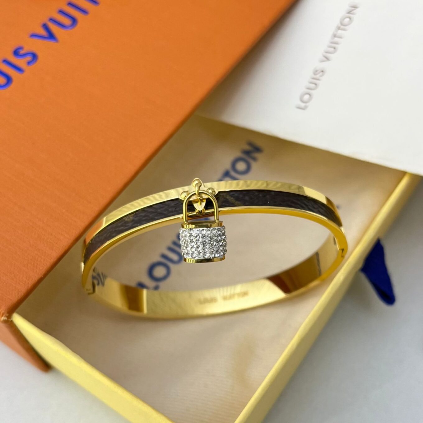 Louis Vuitton Lock Me Studded Bracelet