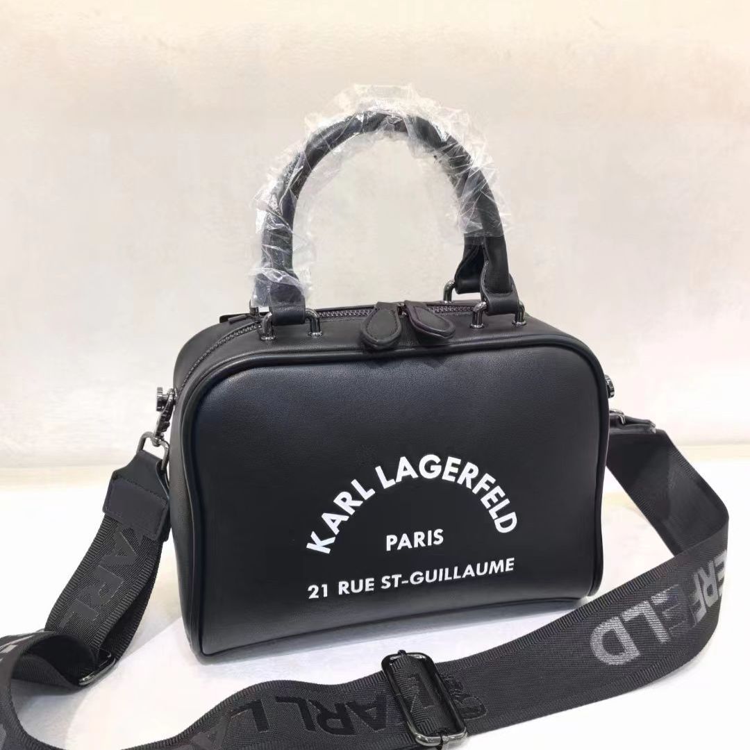 WhatsApp Image 2024-07-04 at 10.46.57 AM (1) Karl Lagerfeld Guillaume Black Handbag