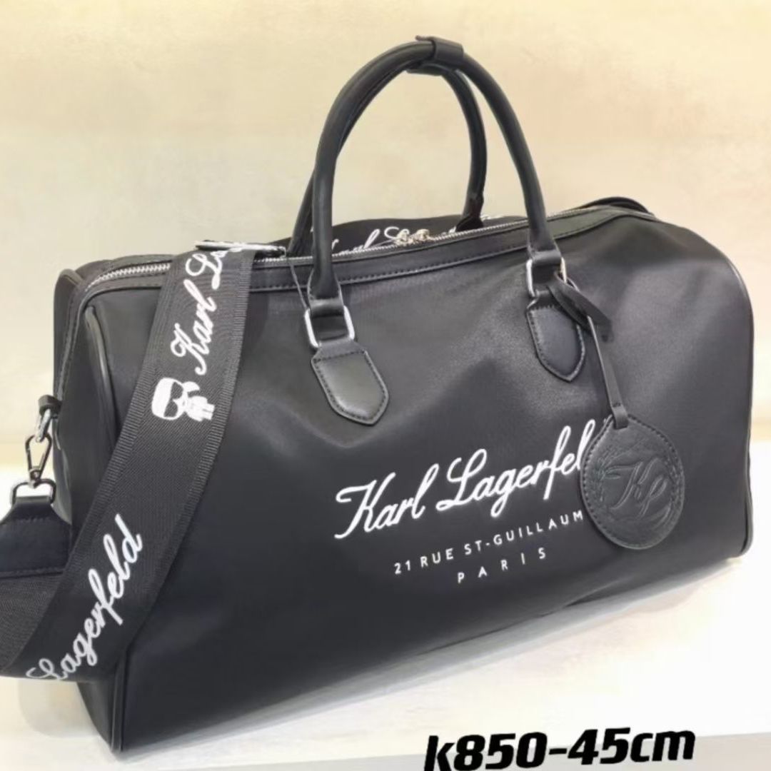 WhatsApp Image 2024-07-04 at 11.05.12 AM Karl Lagerfeld Guillaume Black Duffle Bag