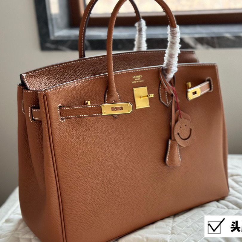 Hermes Birkin 35 cm Brown Premium Handbag (With Double Box)