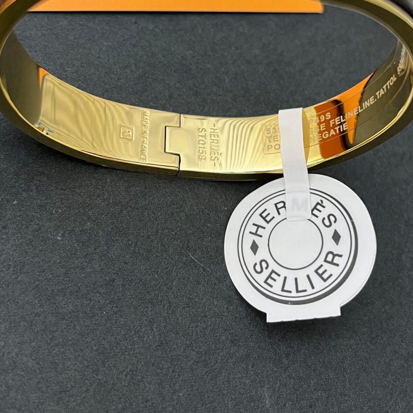 WhatsApp Image 2024-07-08 at 1.59.15 PM Hermes Black Clic H Bracelet