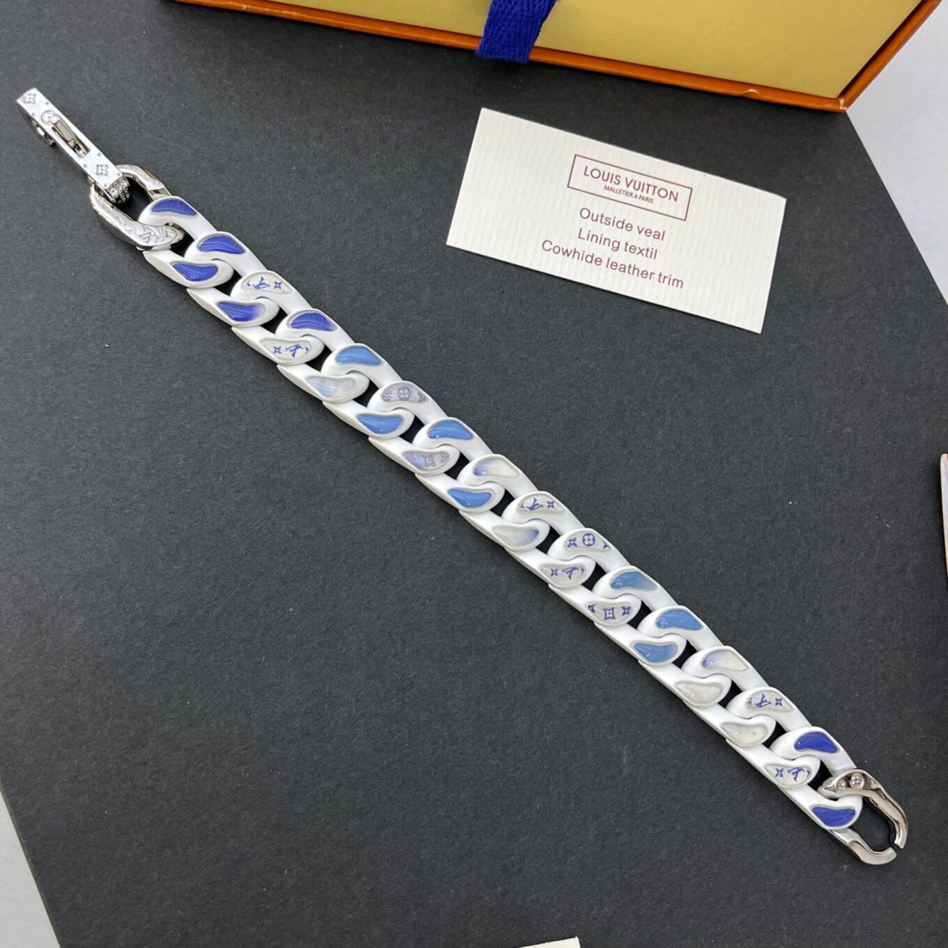 Louis Vuitton Chain Link White Bracelet