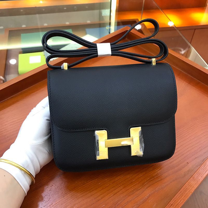 Hermes Constance Black Premium Sling Bag (With Double Box)