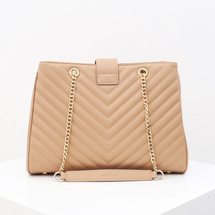 Ysl Matelasse Apricot Shoulder Bag