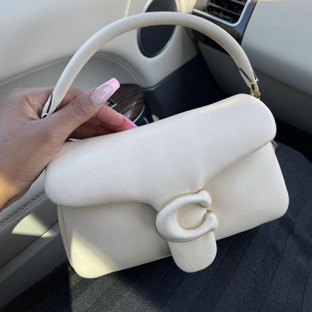 Coach Pillow Tabby White Sling Bag (With Box)