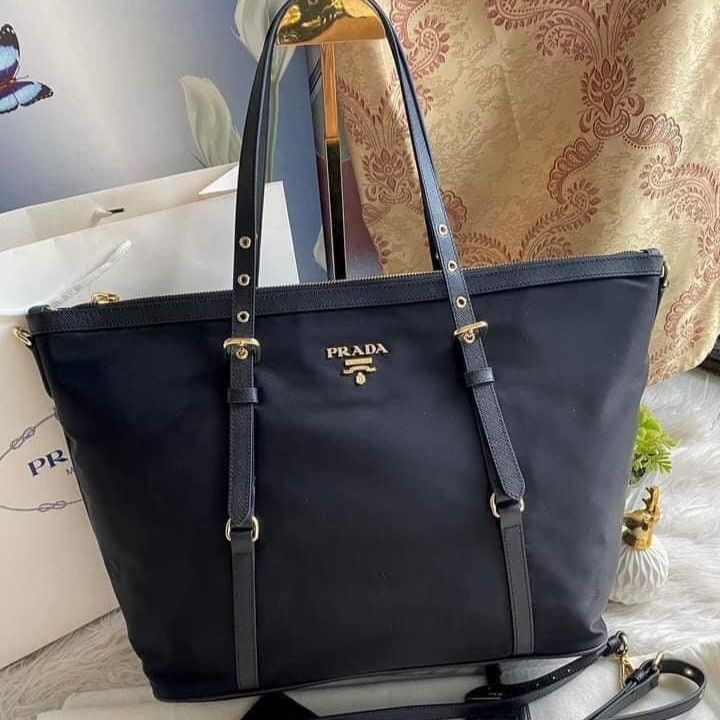 WhatsApp Image 2024-07-22 at 4.31.36 PM Prada Tessuto Black Nylon Tote Bag