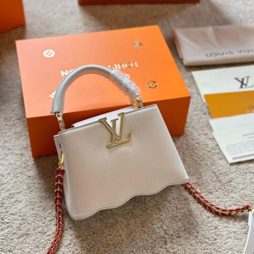 WhatsApp Image 2024-07-26 at 1.30.24 AM Louis Vuitton White Wave Capucine Handbag Premium Quality (With Box)