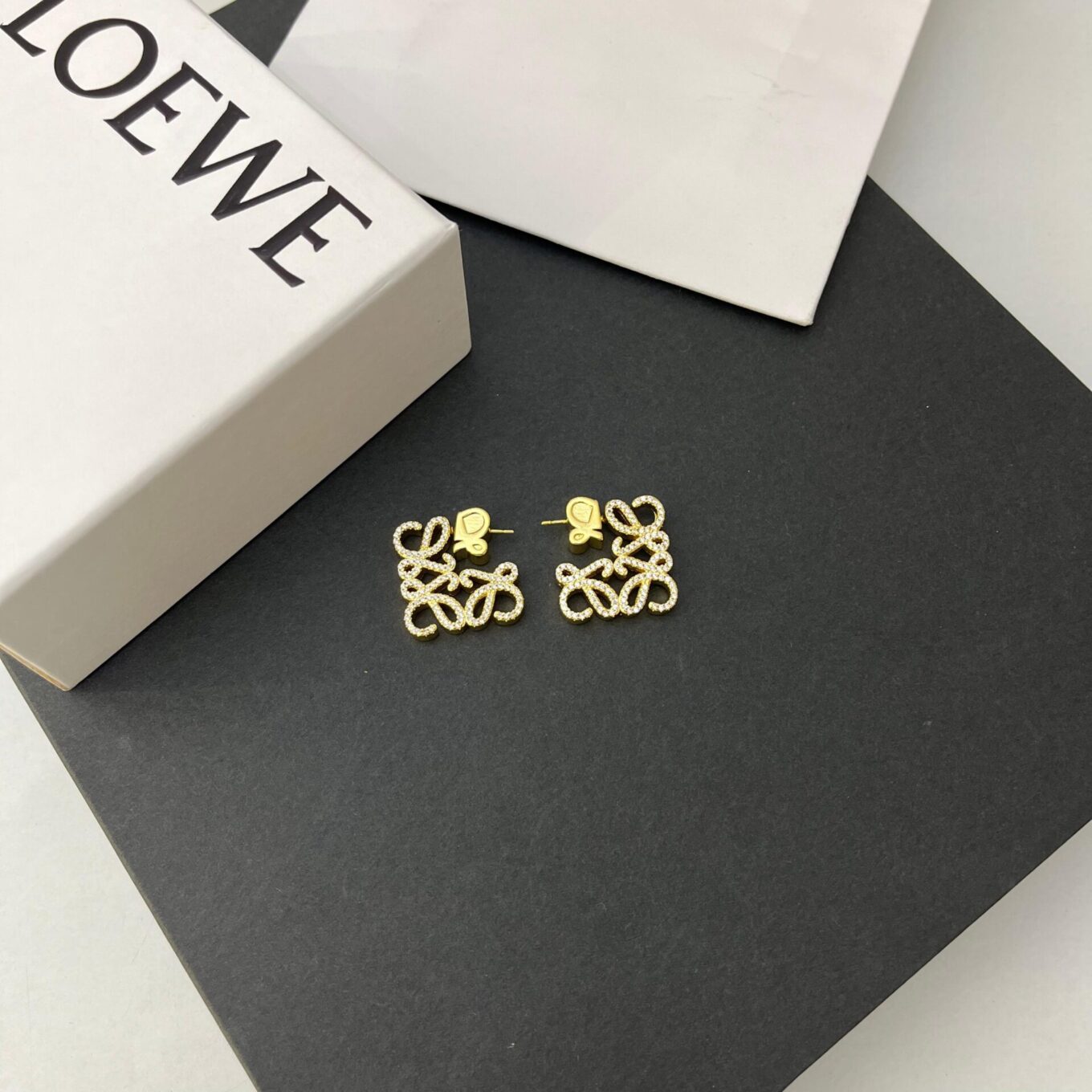 Loewe Monogram Studded Earring