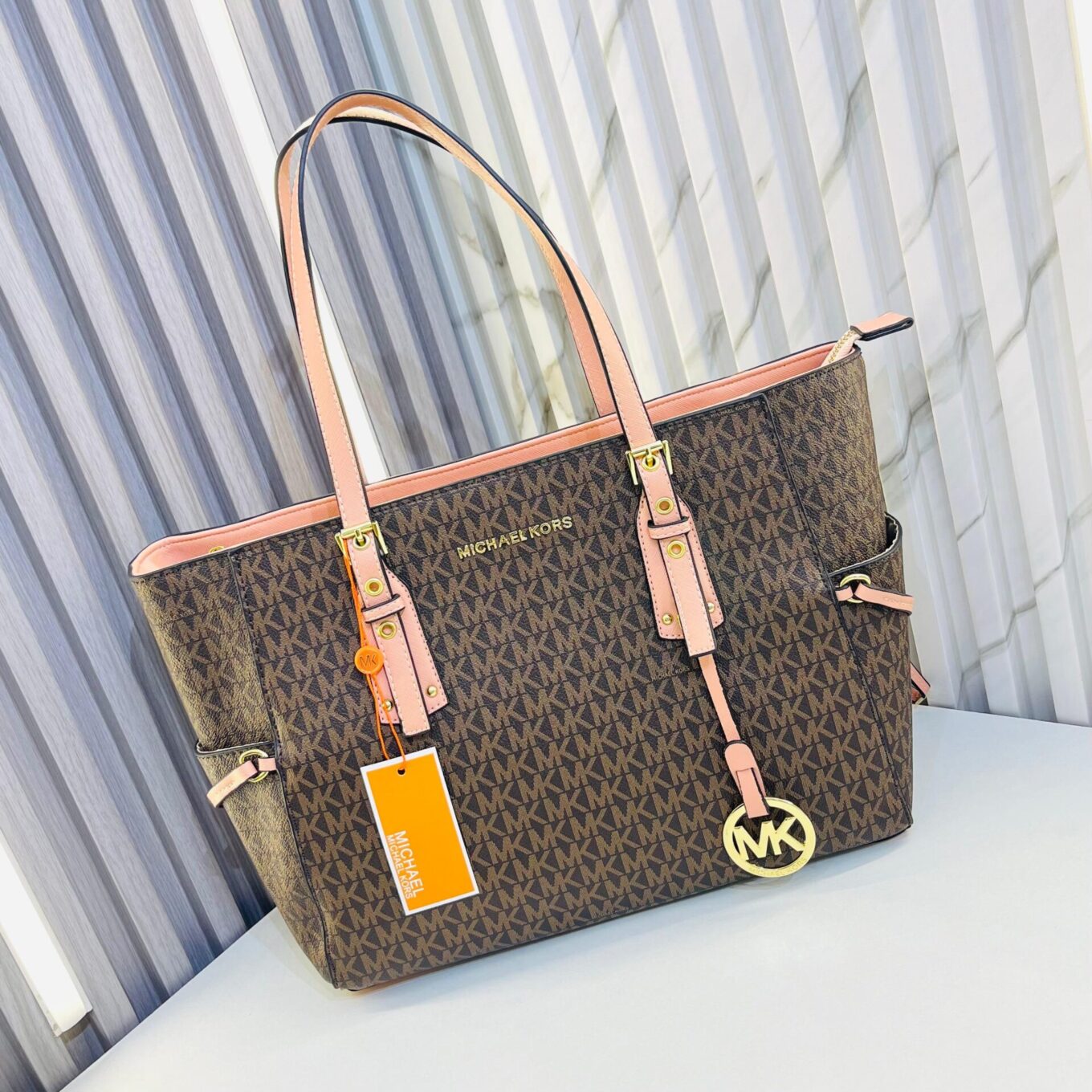 Michael Kors East West Coffee Pink Tote