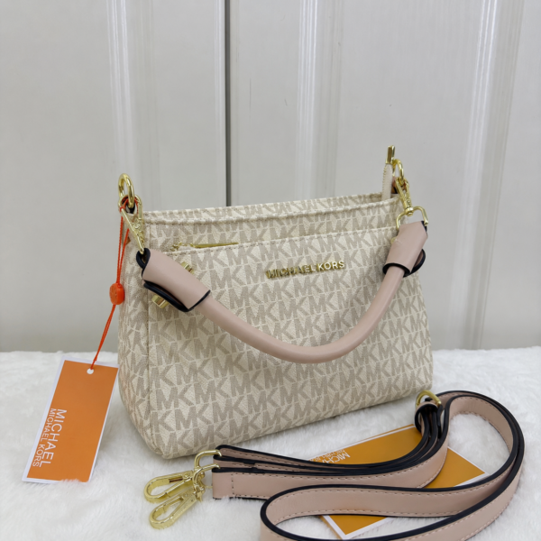 Michael Kors Beige Pink Hand Bag
