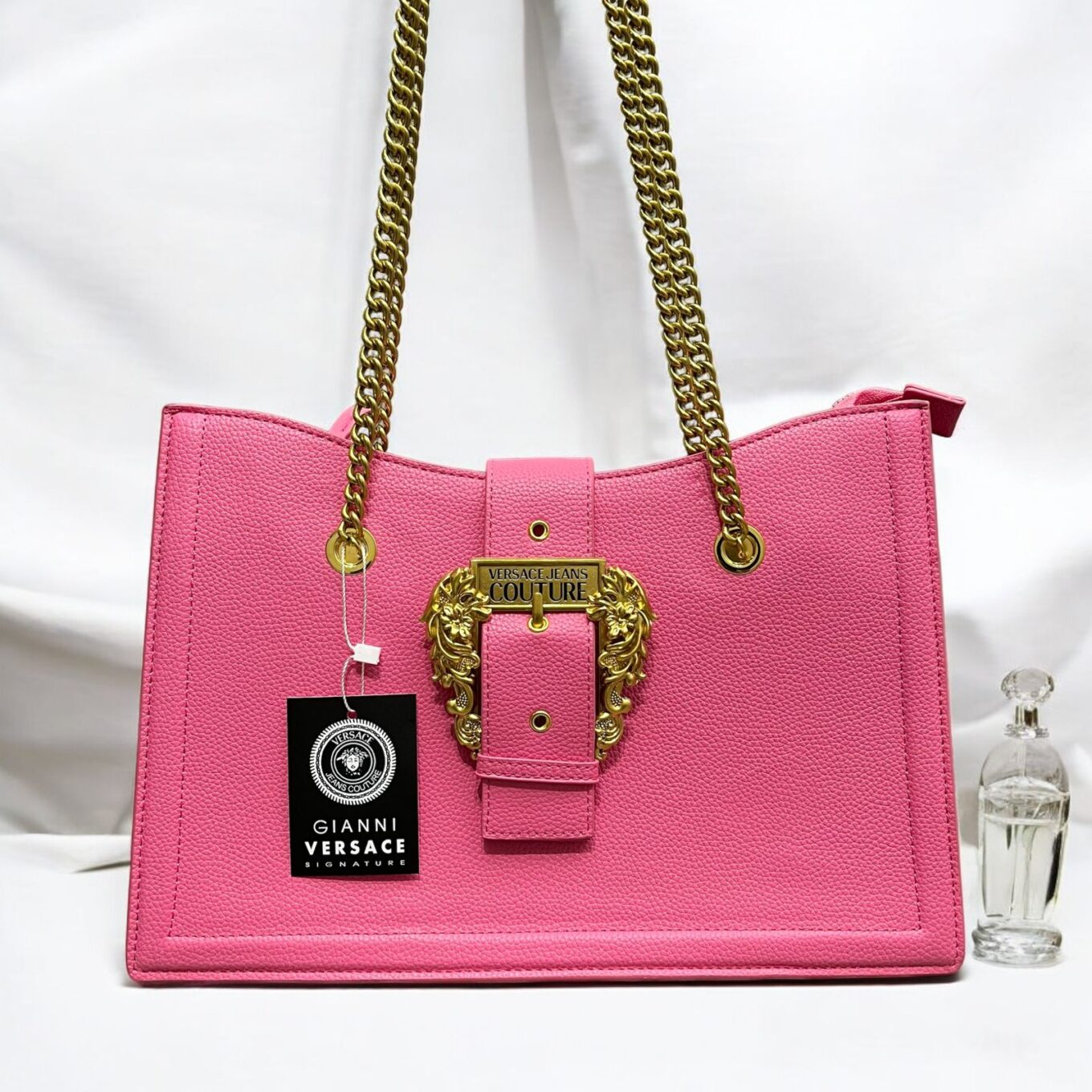 Versace Couture Pink Large Shoulder Bag