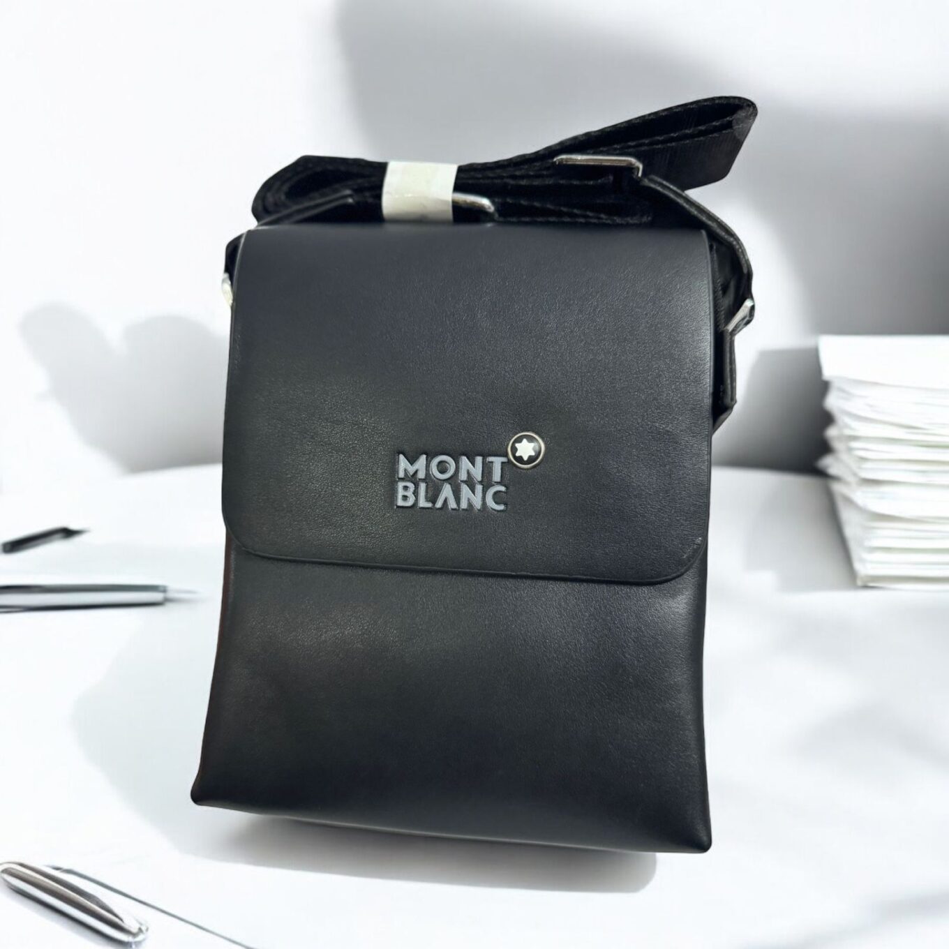 Montblanc Small Black Messenger Bag