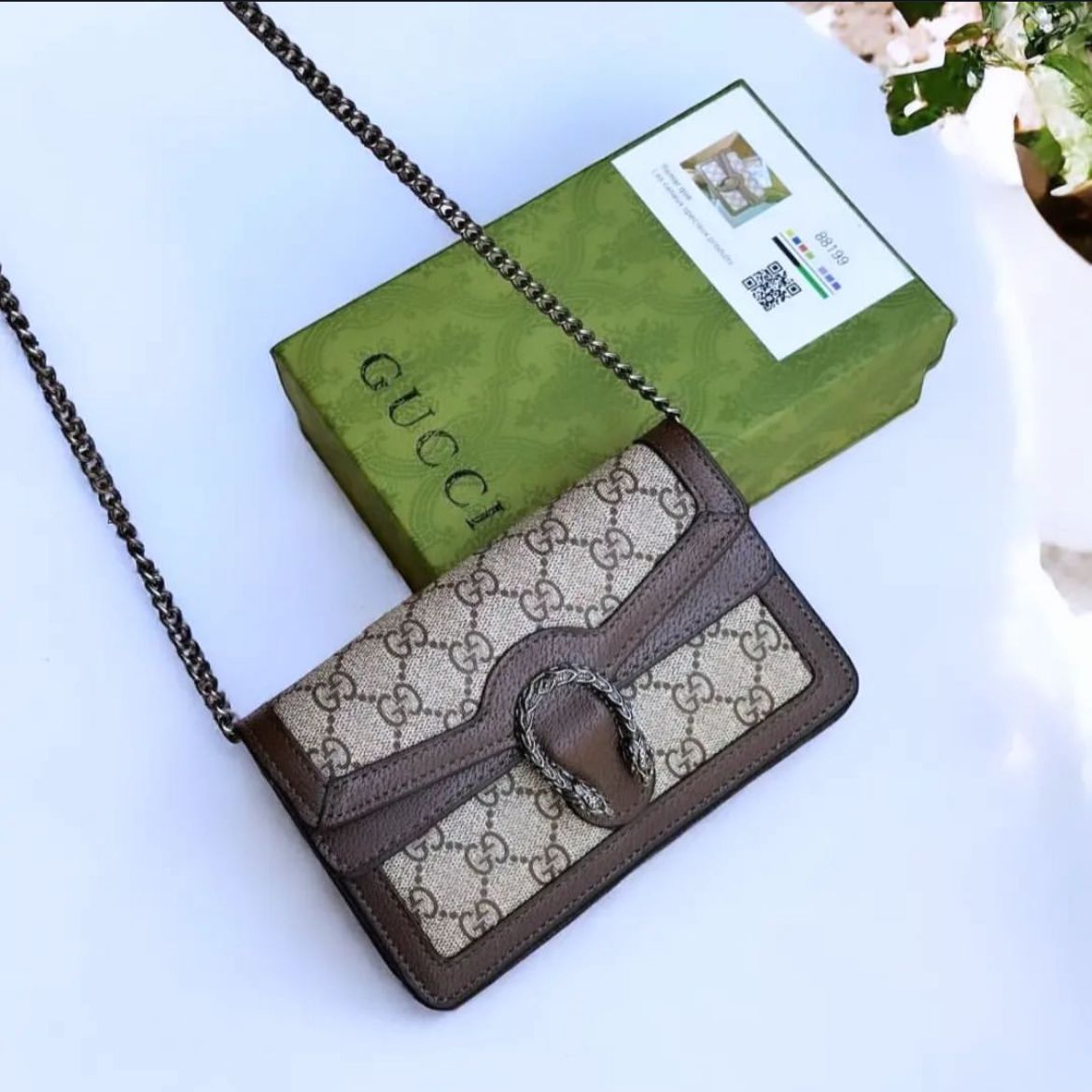 Gucci Dionysus Khaki Small Sling Bag (With Box)