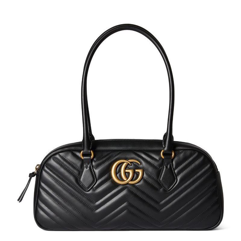 Gucci GG Marmont Black Bowling Bag (With Box)