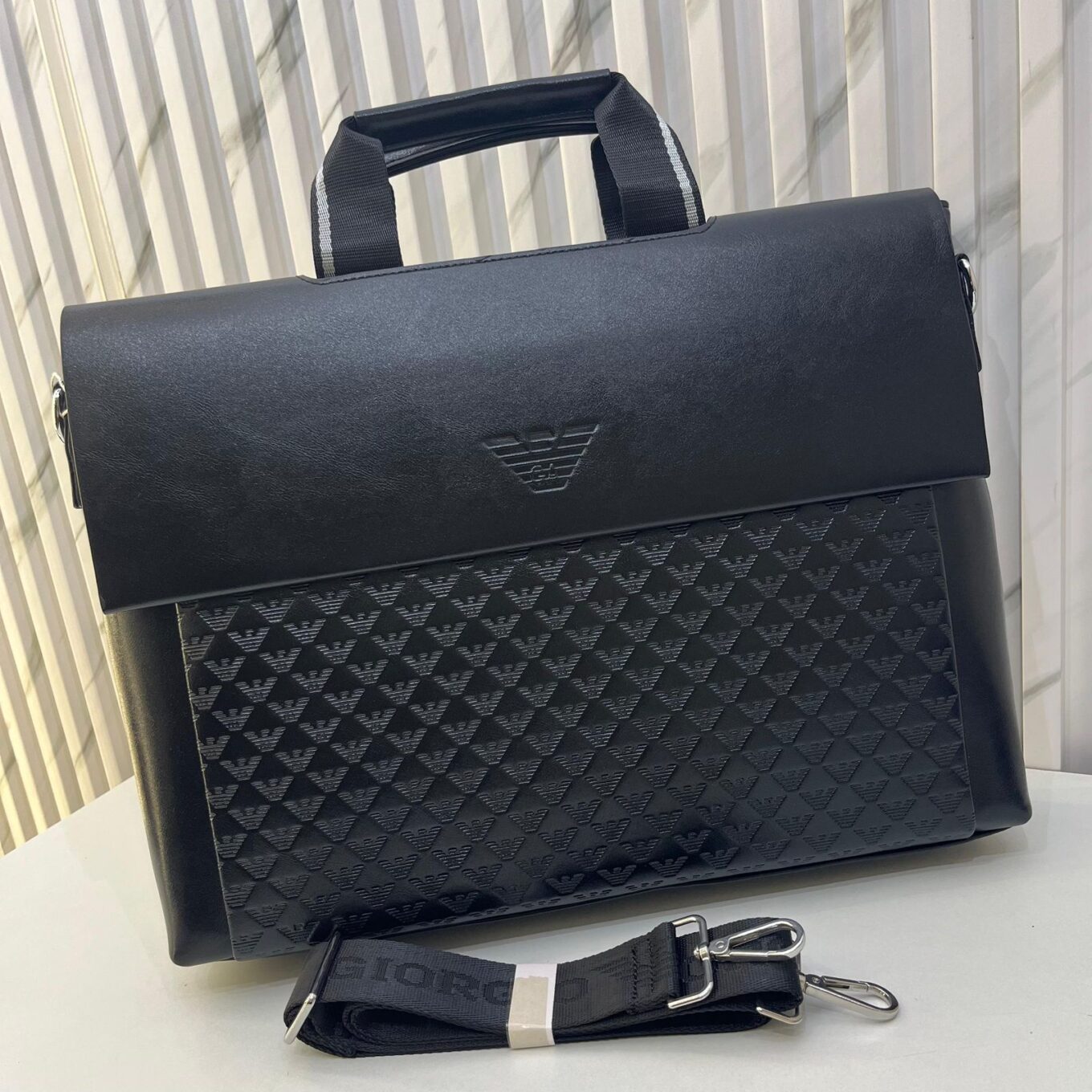 WhatsApp Image 2024-09-06 at 4.34.44 PM Armani Black Laptop Bag