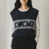 Dior Knitted Blue Sleeveless Sweater