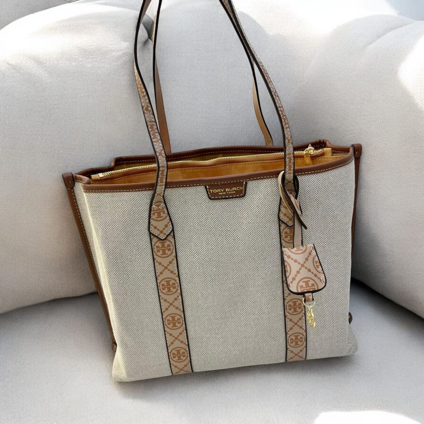 Tory Burch Perry Canvas Tote Bag