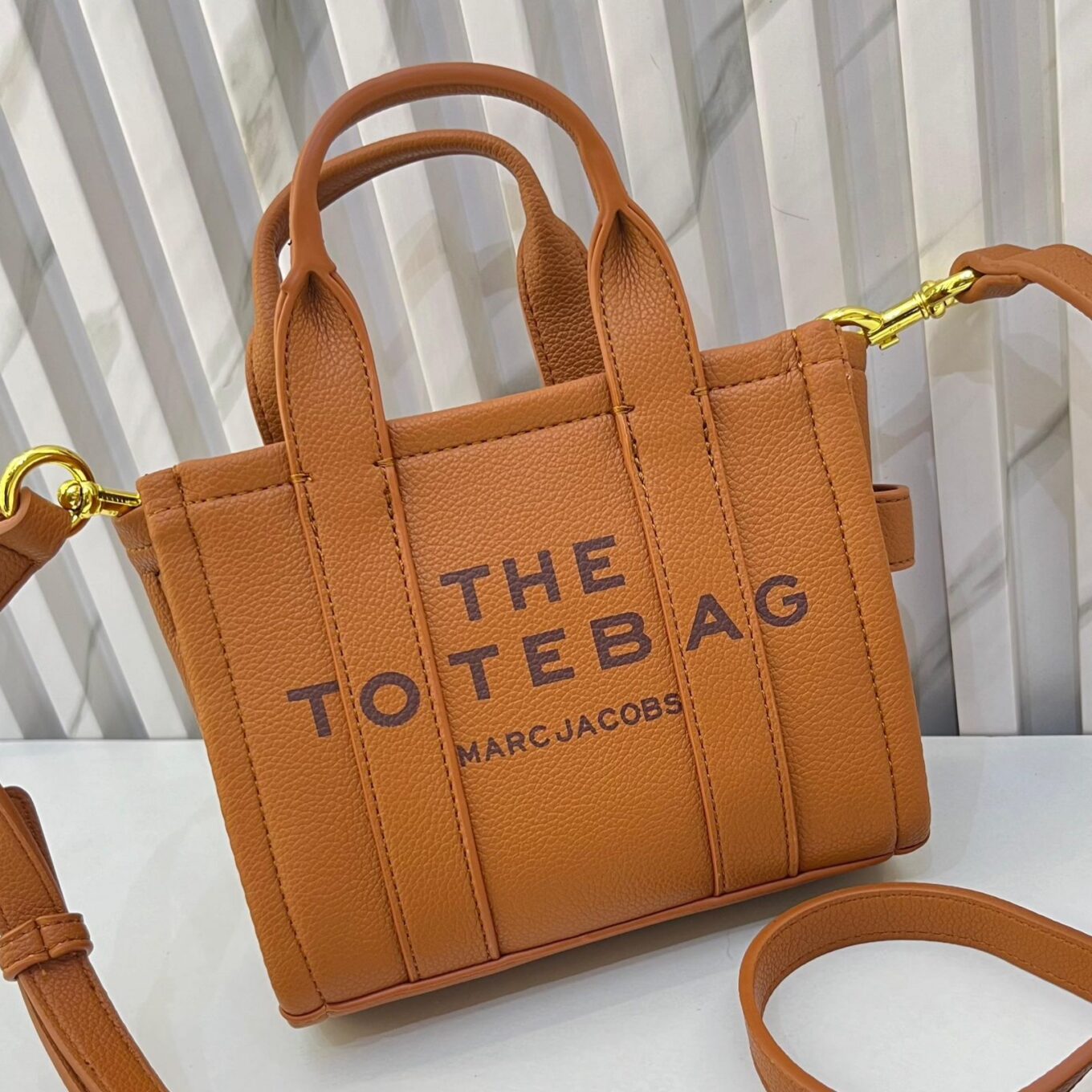 Marc Jacobs Brown The Mini Tote Bag