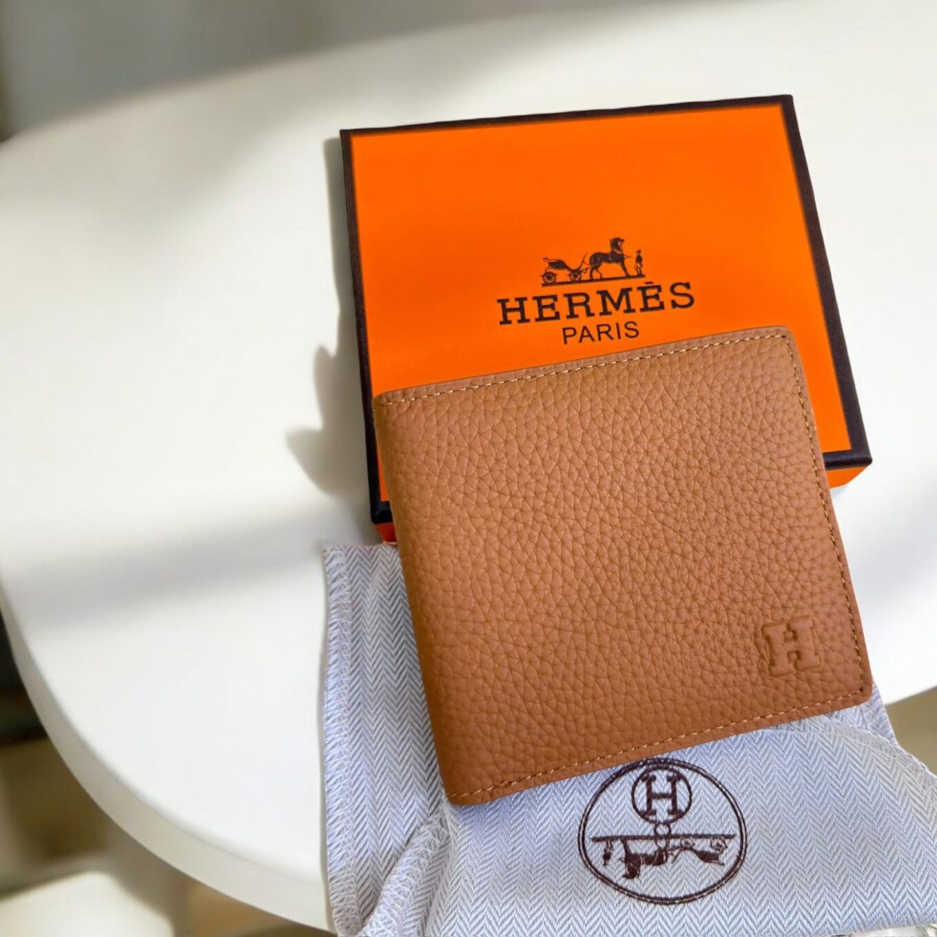 Hermes Khaki H Premium Men’s Wallet