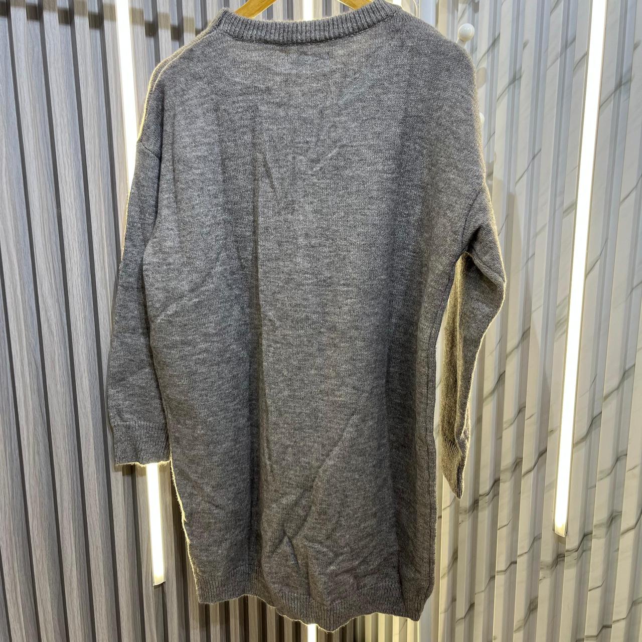 Prada Knitted Grey Warm Dress With Matching Long Socks