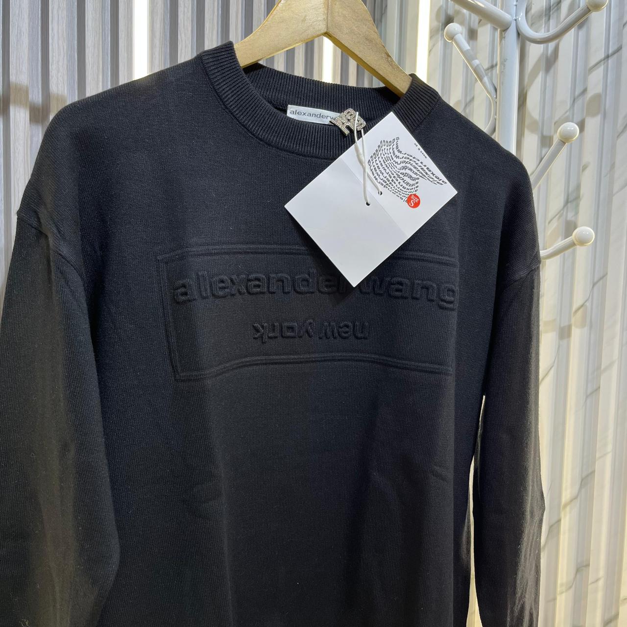 Alexander Wang Full Sleeve Black Warm Pullover
