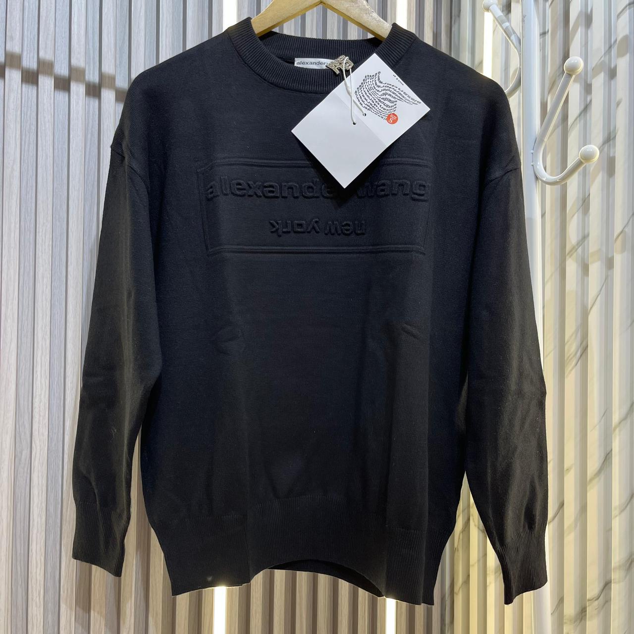 Alexander Wang Full Sleeve Black Warm Pullover