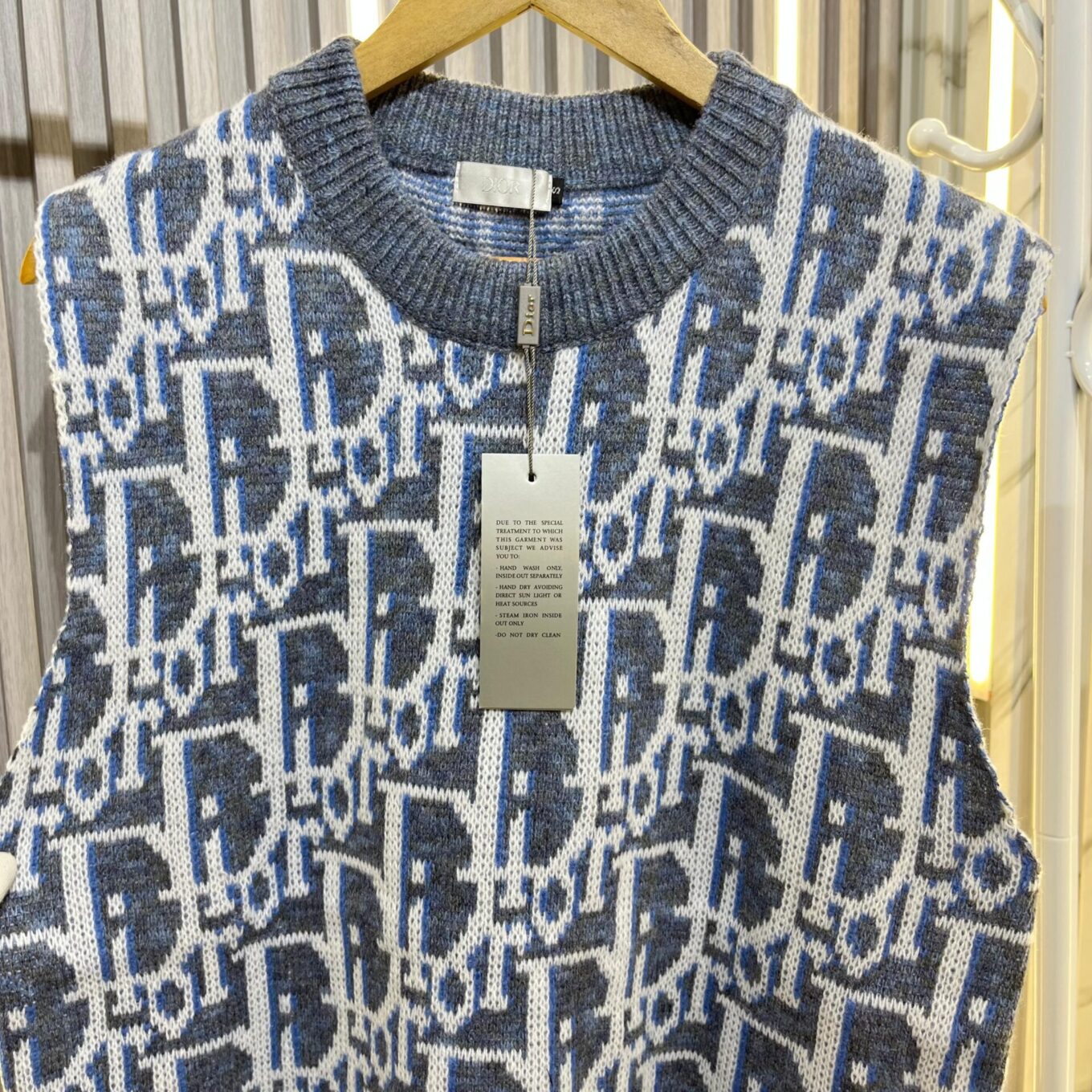 Christian Dior Monogram Knitted Sleeveless Warm Top