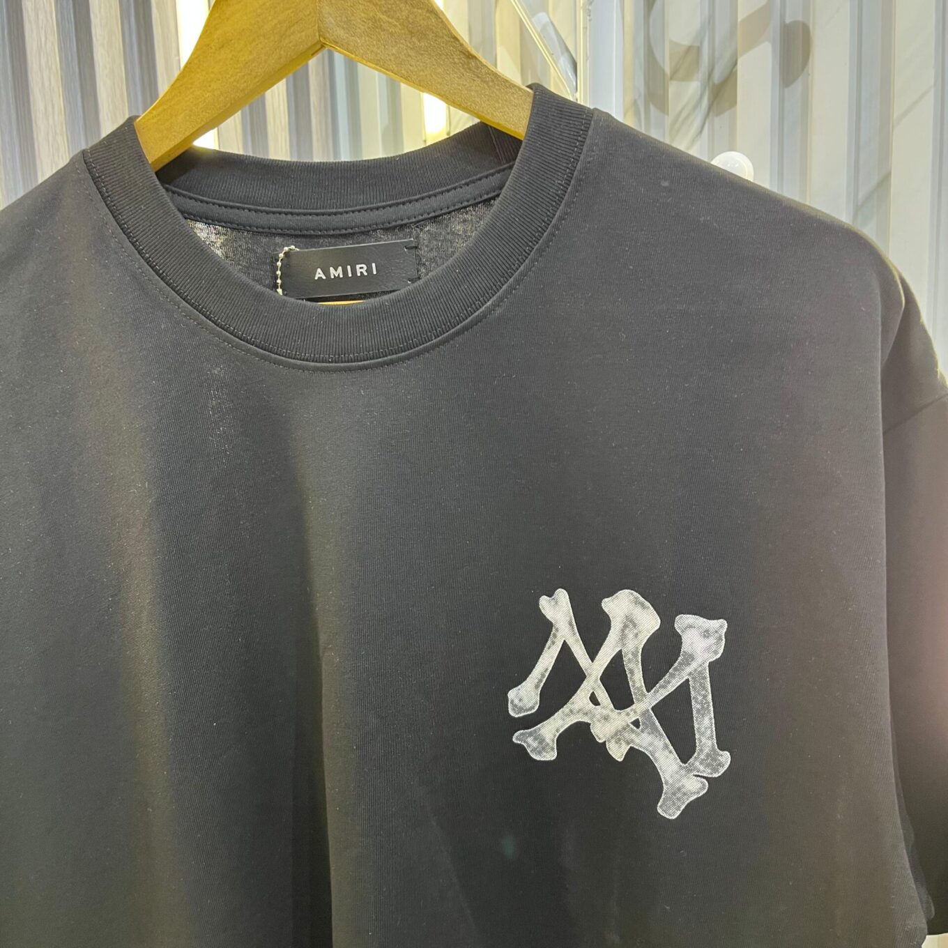 WhatsApp Image 2024-10-25 at 3.16.02 PM (1) Amiri Bones Black Oversized Tshirt