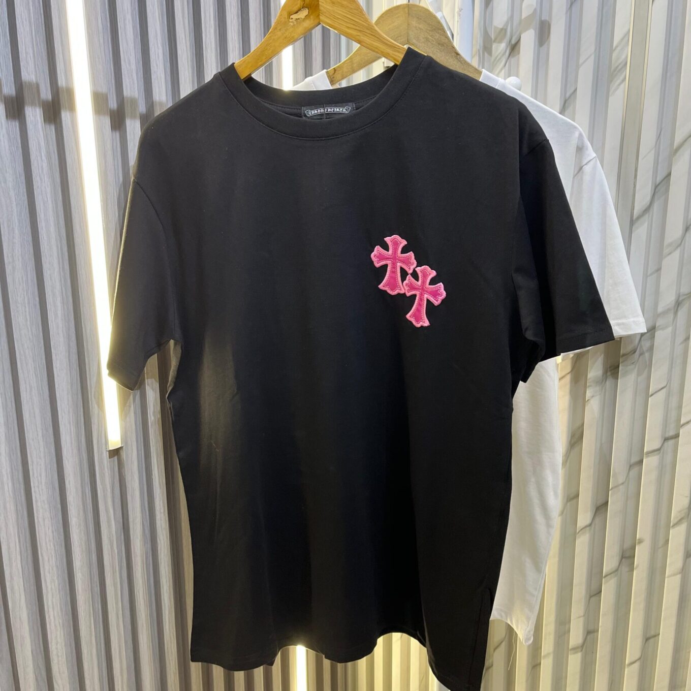 WhatsApp Image 2024-10-25 at 4.15.26 PM Chromeheart Black Oversized Women’s Tshirt