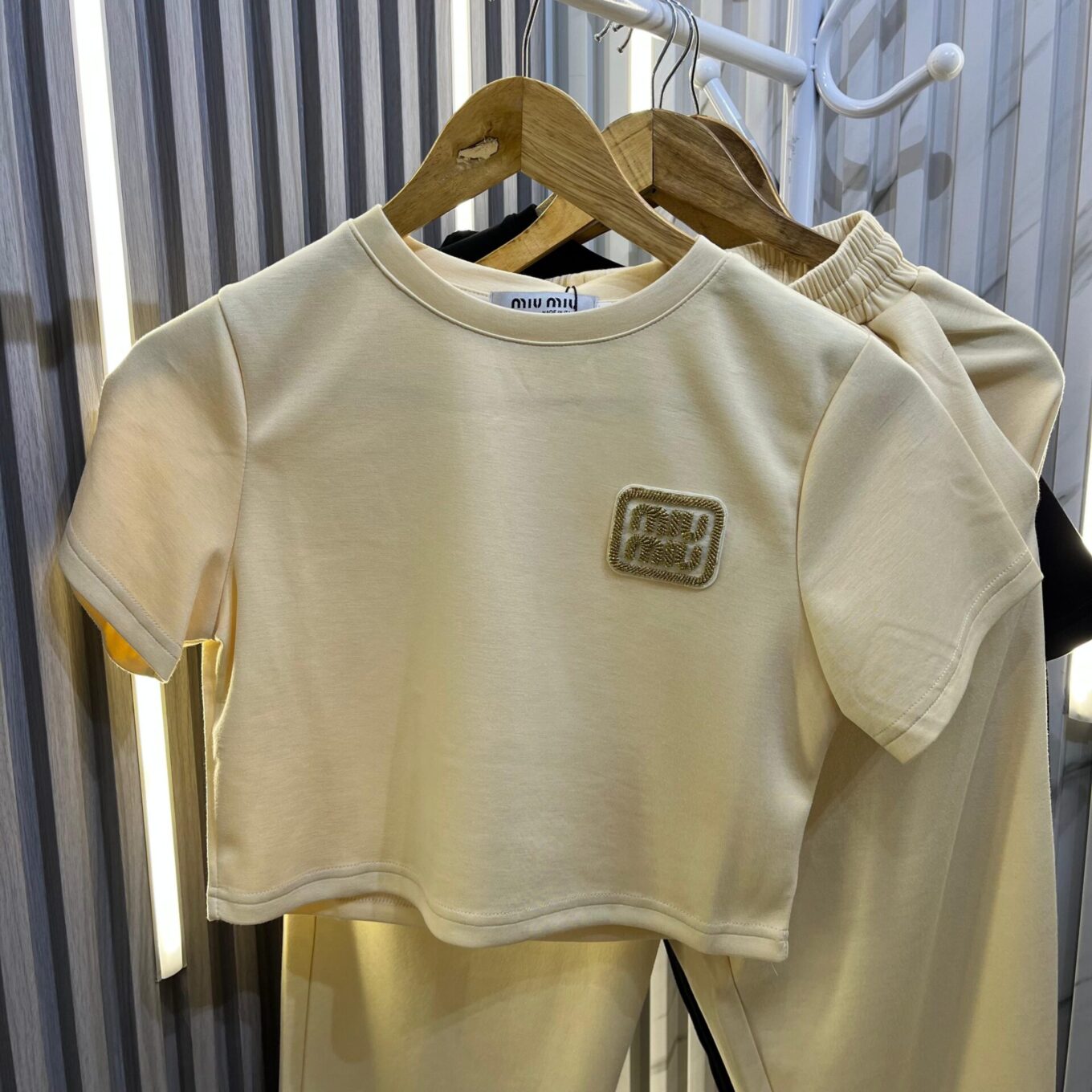 Miu Miu Beige Co-ord Set