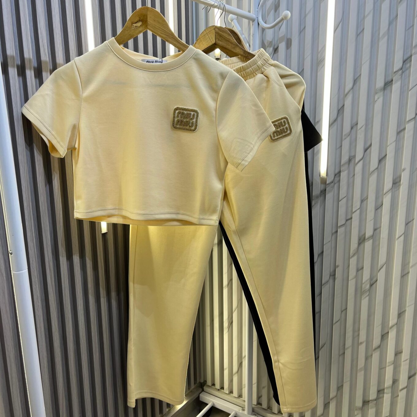 Miu Miu Beige Co-ord Set