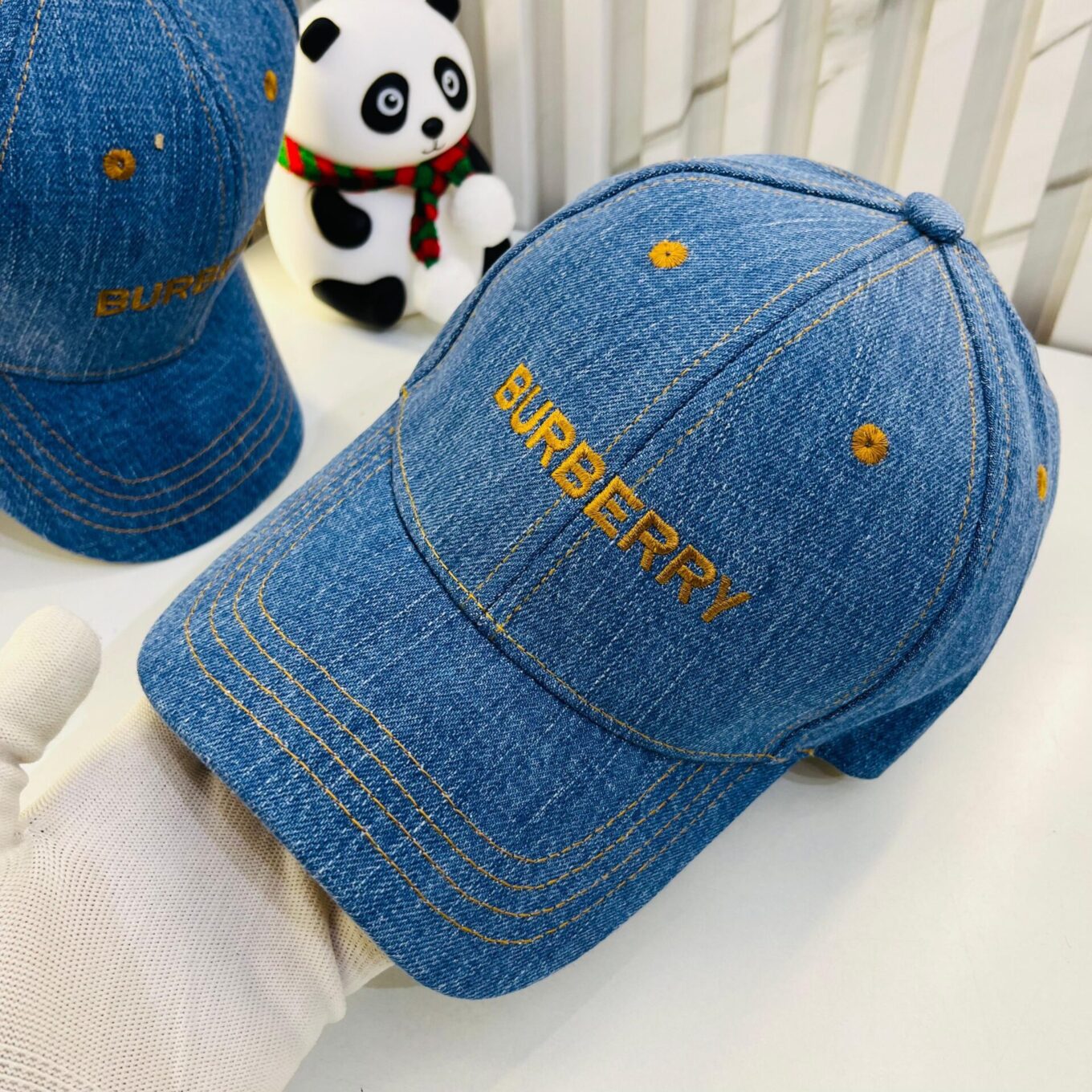 Burberry Denim Baseball Cap