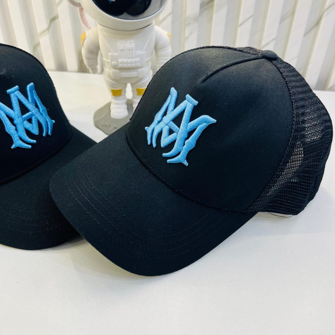 Amiri Black Blue Baseball Cap