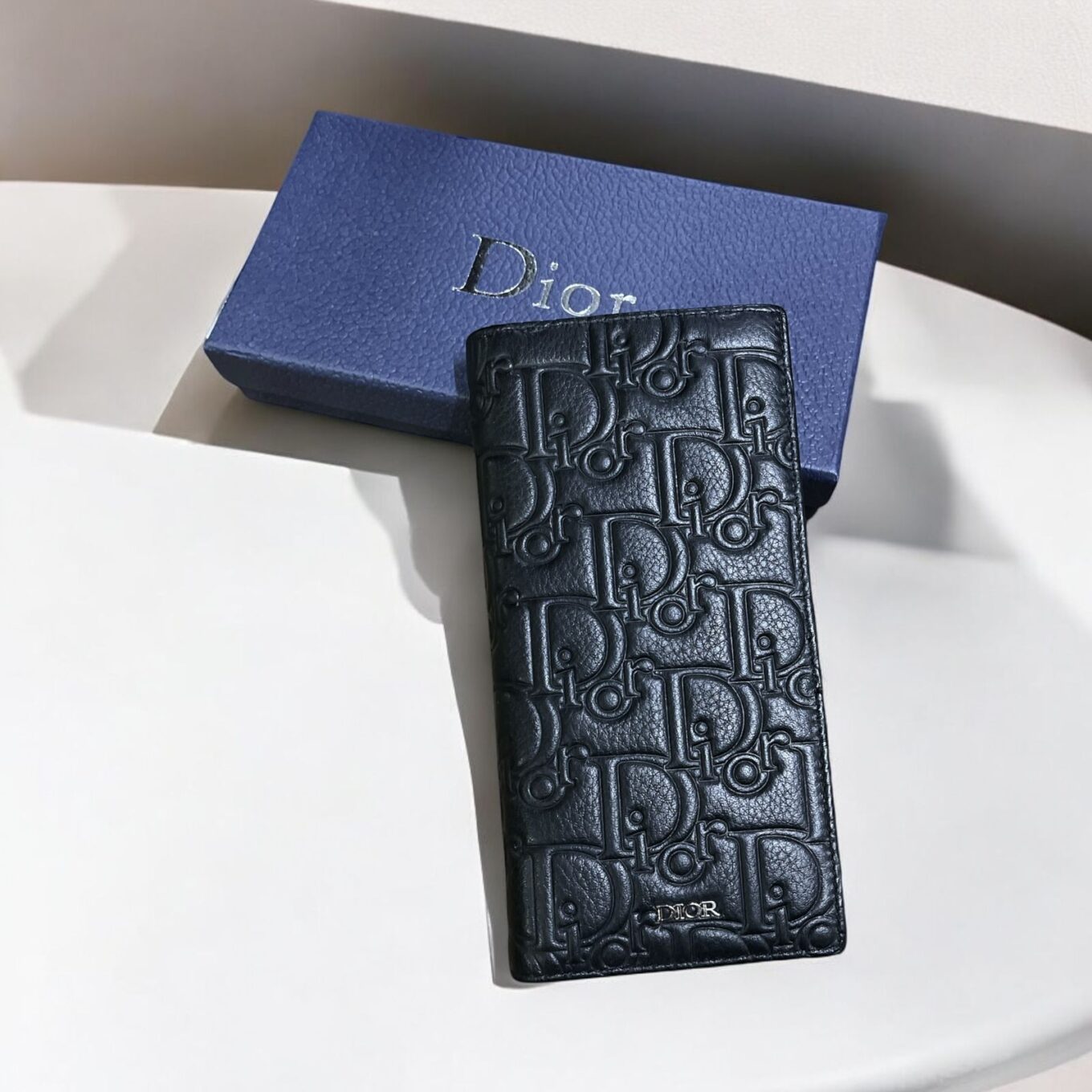Christian Dior Black Signature Long Wallet