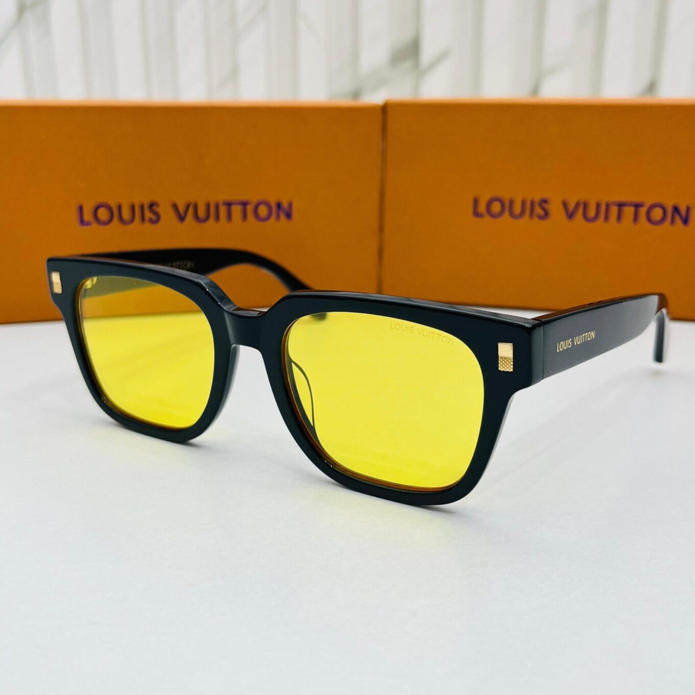 Louis Vuitton Golden Tinted Premium Unisex  Sunglass