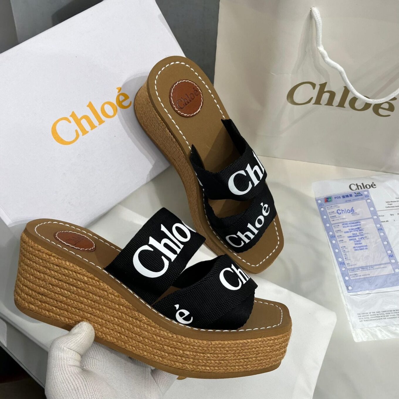 Chloé Woody wedge espadrilles For Women