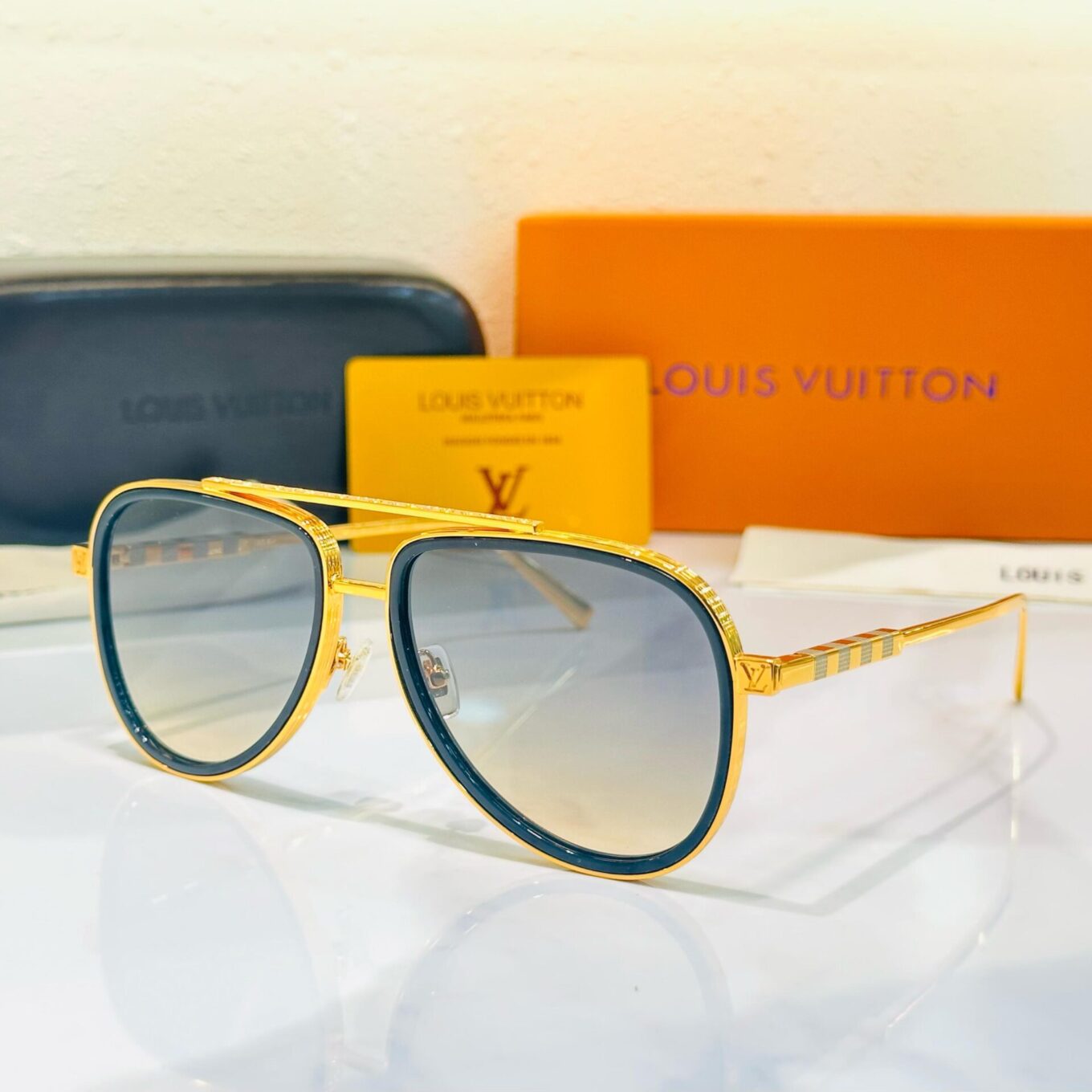 WhatsApp Image 2025-02-22 at 7.45.15 PM Louis Vuitton Golden Premium Sunglass For Men